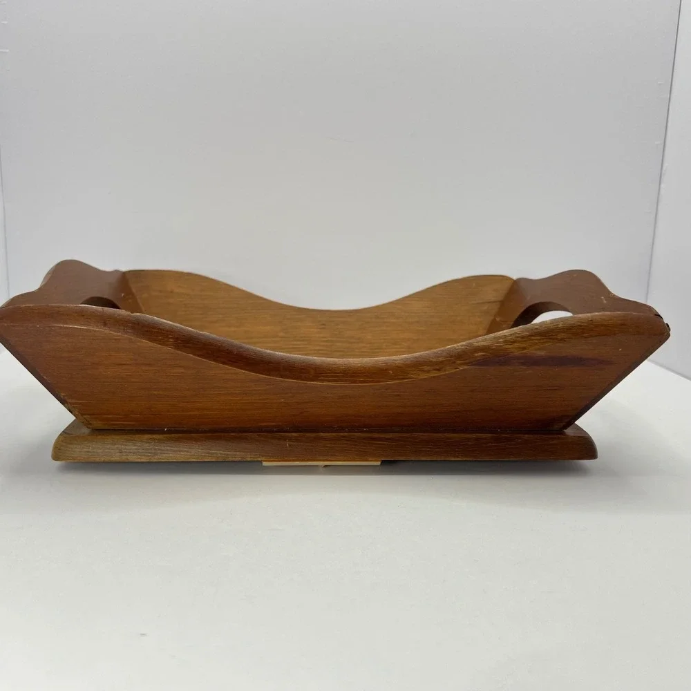 Handmade Wood Bread Tray 